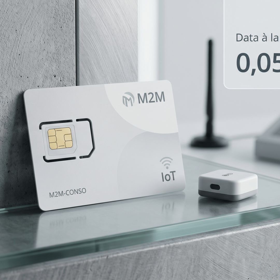 Carte SIM M2M – Forfait Data à la Consommation